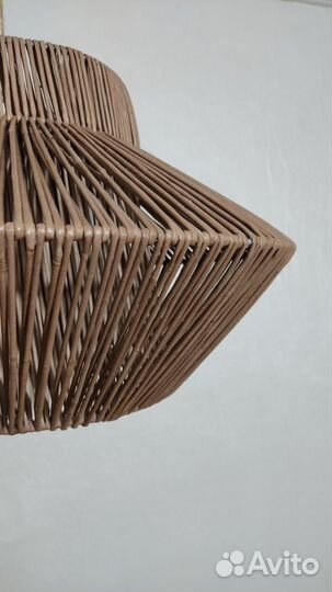 Светильники плетеные люстры