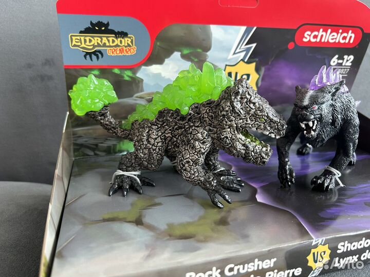 Новый Schleich Eldrador 70827 Shadow Lynx vs. Rock