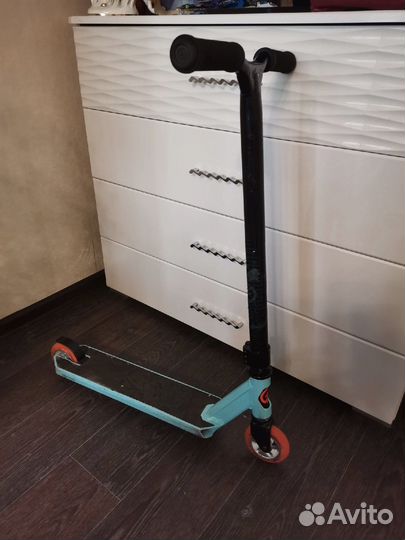 Трюковой самокат oxelo mf 1.8 (бирюзовый)