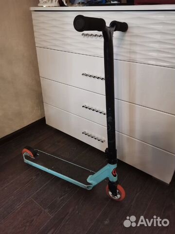 Трюковой самокат oxelo mf 1.8 (бирюзовый)