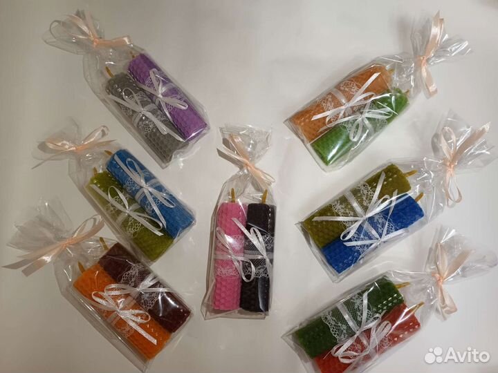 Набор свечей из вощины