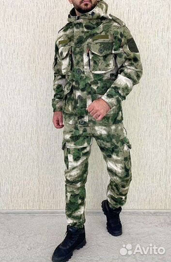 Костюм горка 8 мох на флисе для рыбалки и охоты