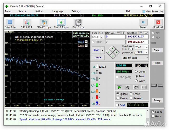 Жесткий диск Seagate 1 tb (st1000nm0033)