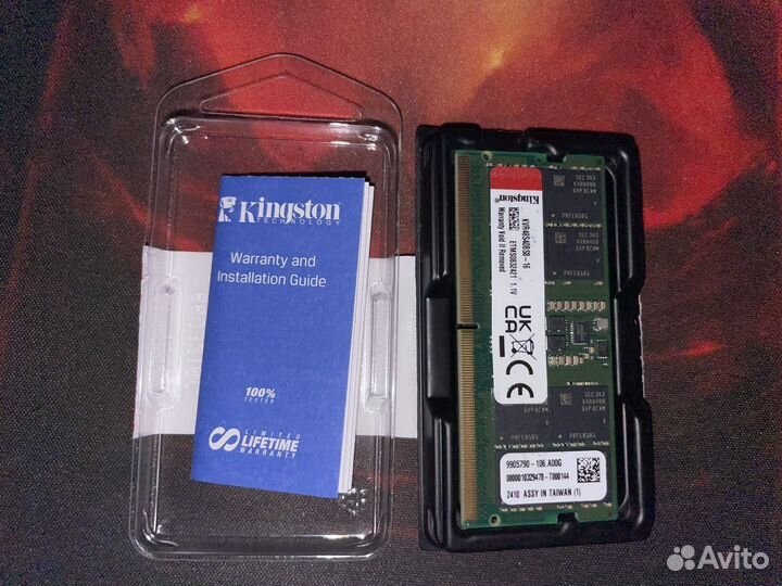 Оперативная память ddr5 16gb 4800 sodimm