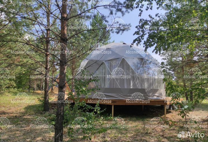 Геокупол для глэмпинга. Сферический шатер