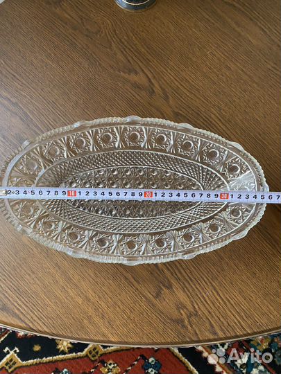 Блюдо хрустальное СССР