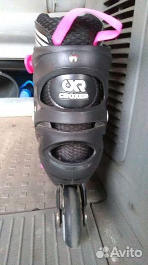 Ролики 3в1 Croxer Optima Black/Pink 35-38