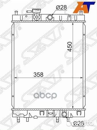 Радиатор Nissan Cube 98-02 NS0001-99 Sat