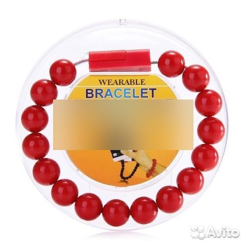 Браслет кабель Micro USB с бусинами, Wearable Brac