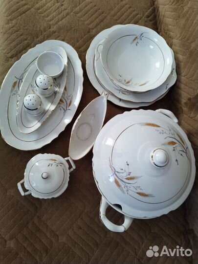 Набор столовой посуды Золотой колос, Дулево, новый