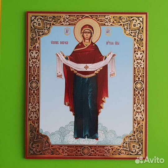 Икона Покров Богоматери 18х22 см