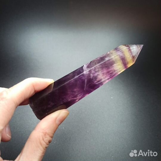 Флюорит арбузный, кристалл 100 мм