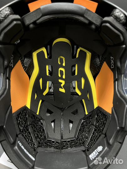 Хоккейный шлем CCM tacks 720 (M, черный, белый)