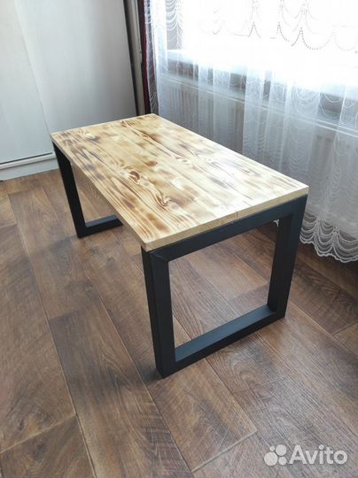 Журнальный столик в стиле лофт