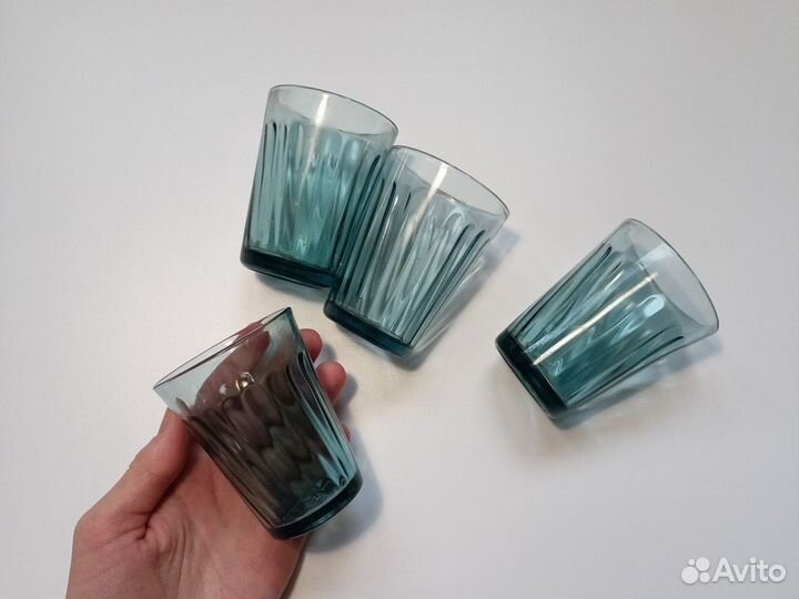 Стопка стакан стекло советский СССР 4 шт комплект