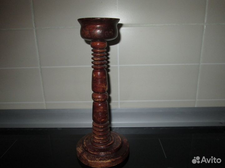 Подсвечник деревянный