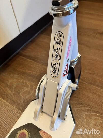 Самокат детский бело- розовый MID1 oxelo Декатлон