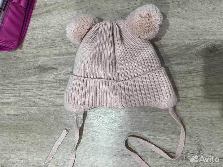 Шапочка для новорожденного на девочку