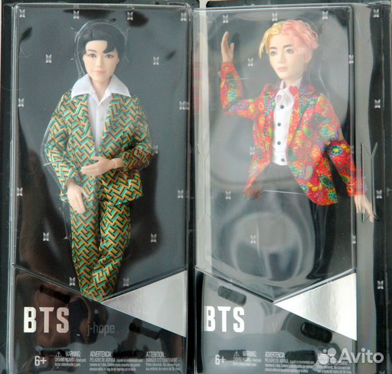 Куклы BTS J-Hope и V Чон Хосок Ким Хэхён Mattel