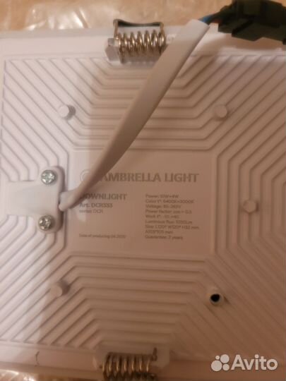 Светильник ambrella light downlight dcr333
