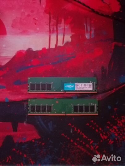 Оперативная память ddr4 16gb Crucial 2400