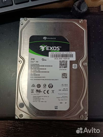 Exos 7E8 2tb SAS 7.2K 12g