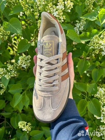 Кроссовки adidas handball spezial beige brown