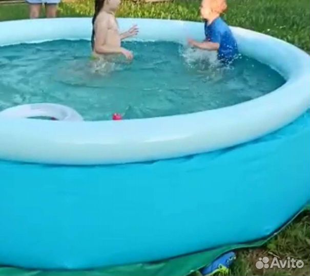 Надувной бассейн и реагент