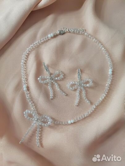 Чокер свадебный с серьгами в ассортименте