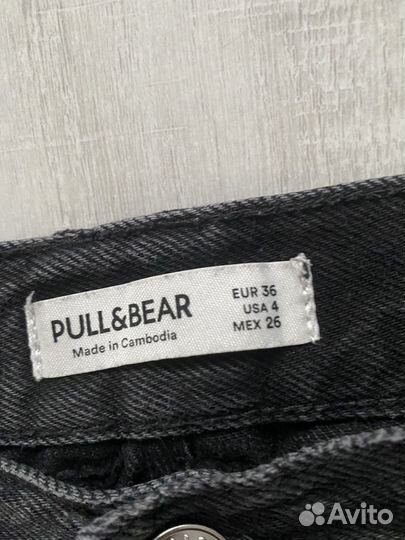 Джинсы pull and bear mom 36 s размер