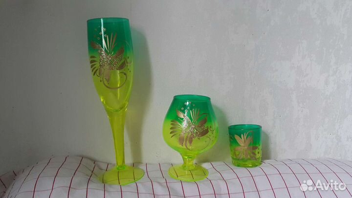 Фужеры, бокалы, рюмки новые набор