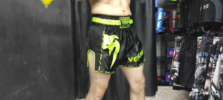 Шорты для Тайского бокса Venum кислотные