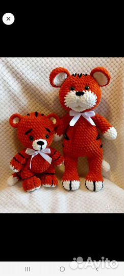 Тигр вязаный символ года