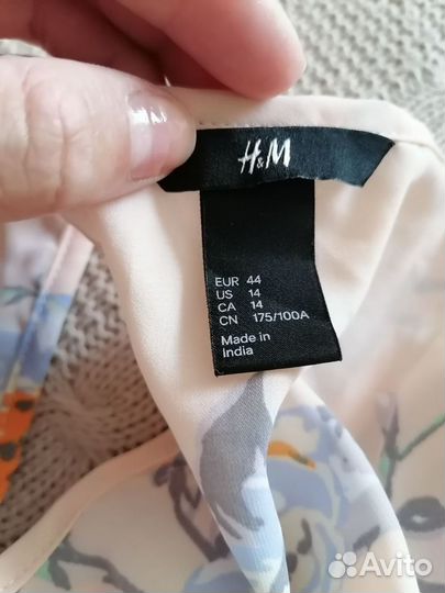 Легкое шифоновое платье H&m