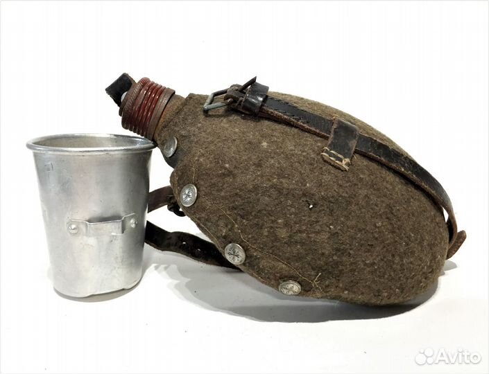 Фляга обр.1942 г., Германия, вмв, стальная