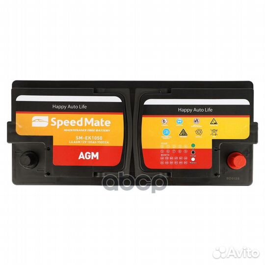 АКБ speedmate AGM 12V 105Ah 950A 392x175x190