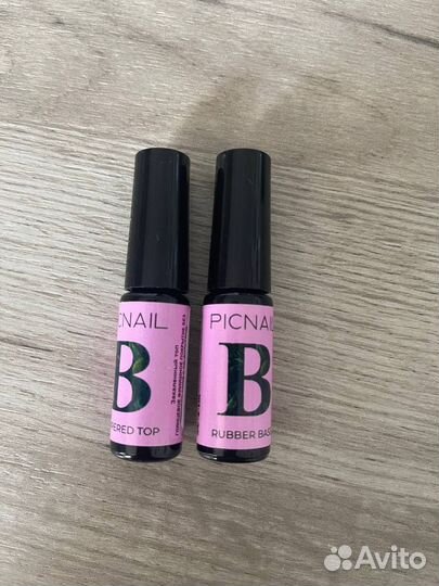 Топ + база для ногтей прозрачный picnail 5 мл