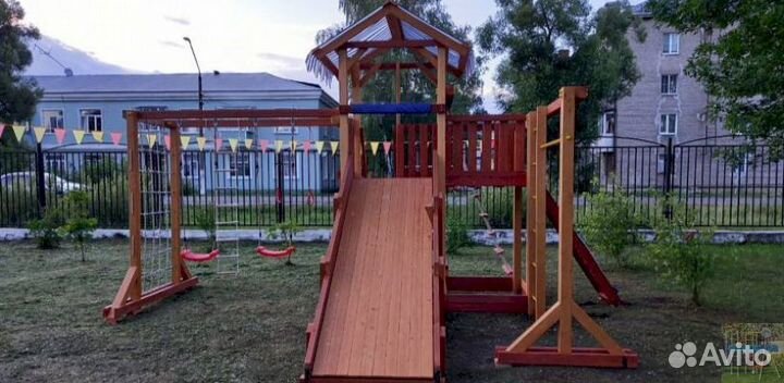 Горка всесезонная с игровой зоной