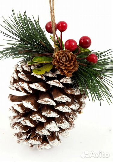 Новогодние украшения на елку, шишки