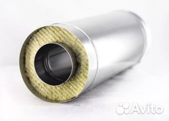 Труба-сэндвич 115/200мм L1м 0,5мм/0,5мм aisi430/Оц