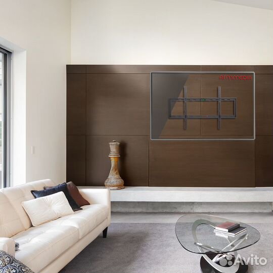 Фиксированный настенный кронштейн steel-1 black