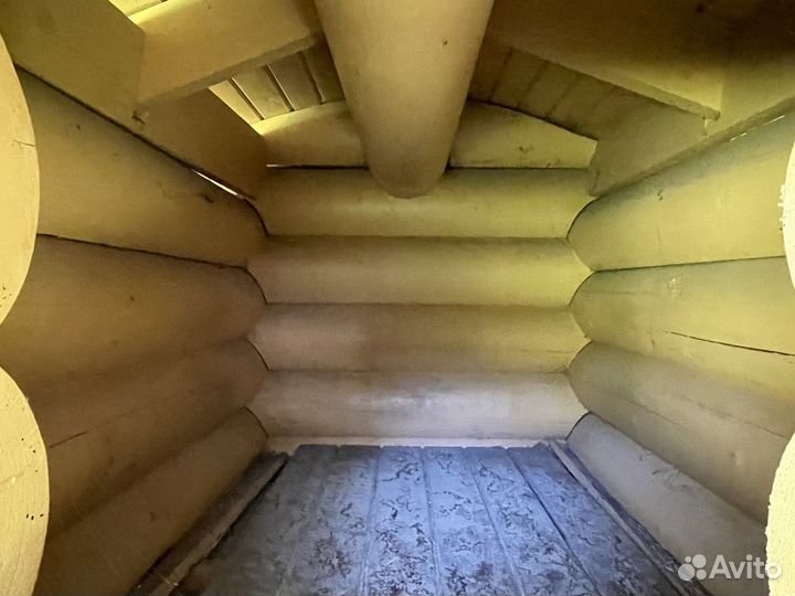 Будка из сруба для крупной собаки