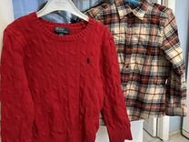 Оригинал свитер polo ralph loren, рубашка bonpoint