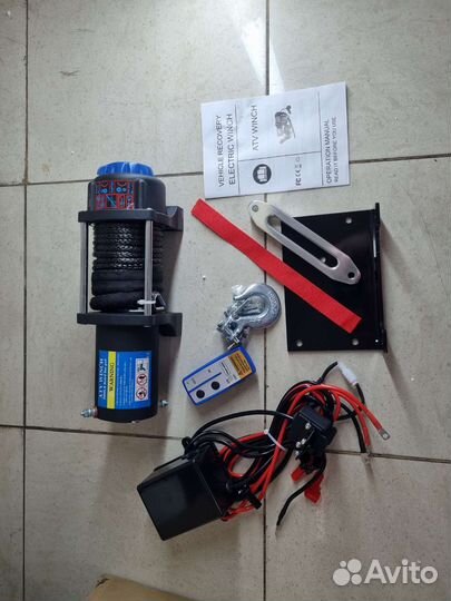 Лебедка для автомобиля 5000lbs синтетический трос