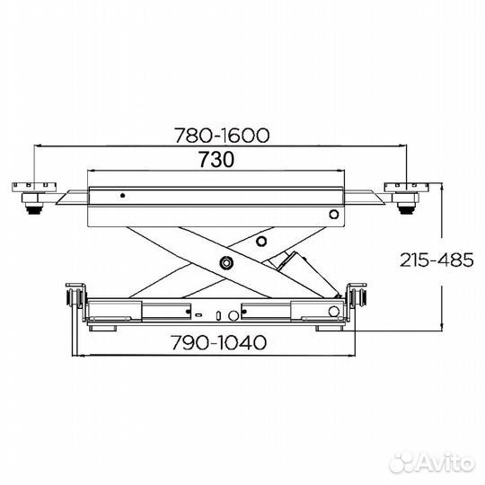Траверса пневмогидравлическая 2 т. подъемник
