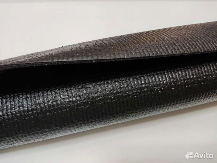 Коврик для йоги и фитнеса чёрный