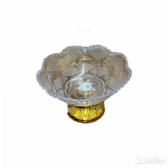 Фруктовница золото прозрачный оптом