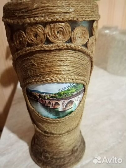 Декоративная бутылка и кувшин керамика