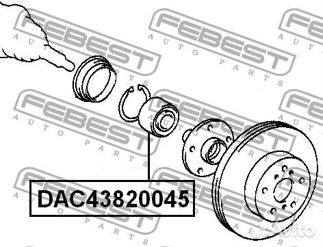 Подшипник ступичный передний