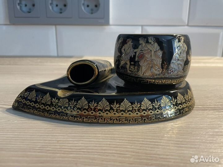 Посуда Греция золото 24к